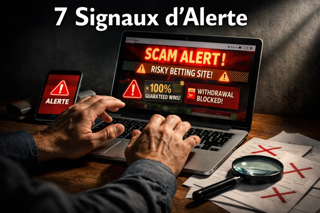 Arnaques paris sportifs crypto : signaux d