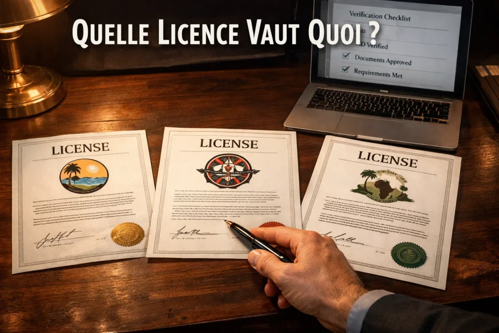 Licences Curaçao, Anjouan et Kahnawake pour bookmakers crypto