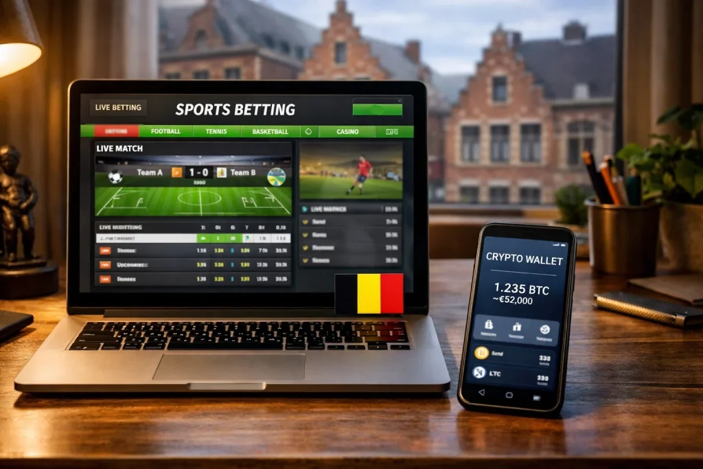 Paris sportifs crypto en Belgique : cadre légal CJH